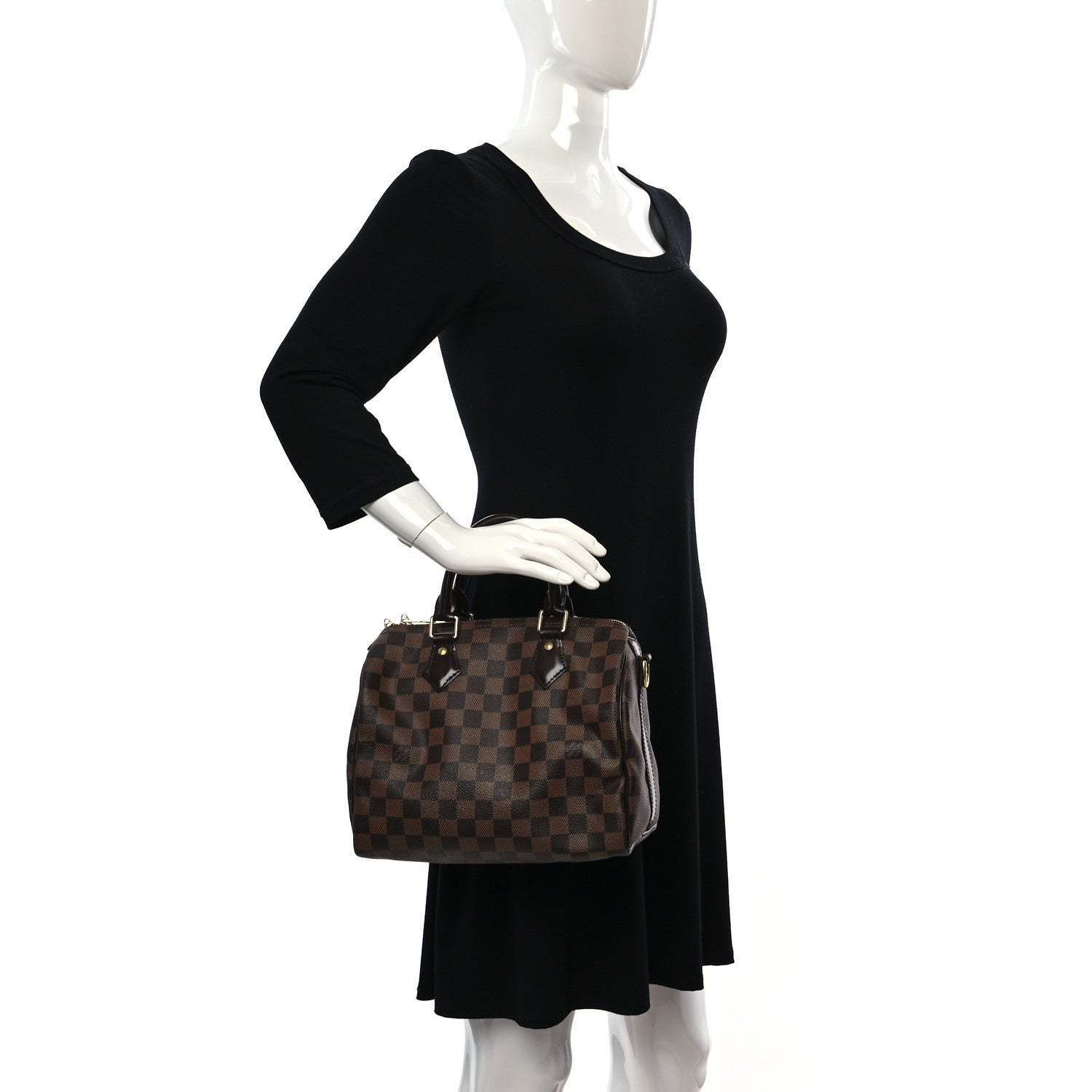 Louis Vuitton Damier Ebene Speedy Bandouliere 25 2 of 11