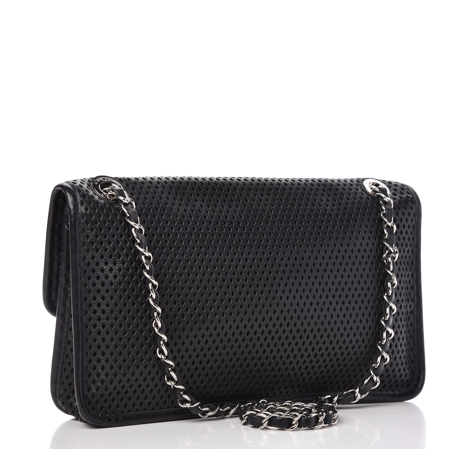 Chanel Perforated Calfskin Large Up In The Air Flap Black 3 of 10