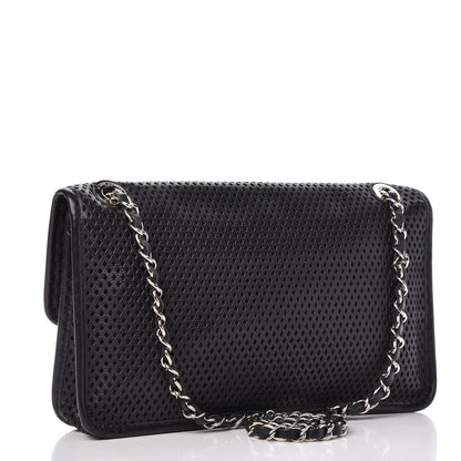 Chanel Perforated Calfskin Large Up In The Air Flap Black 3 of 10