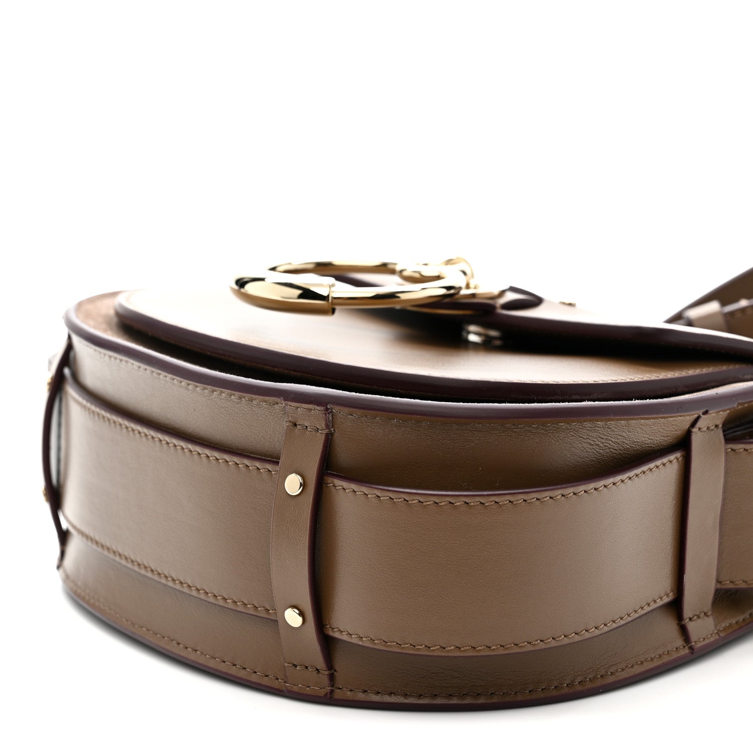 Chloe Calfskin Small Tess Bag Dark Nut 10 of 10