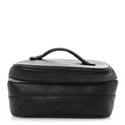 Chanel Lambskin Vanity Cosmetic Case Black 1 of 10