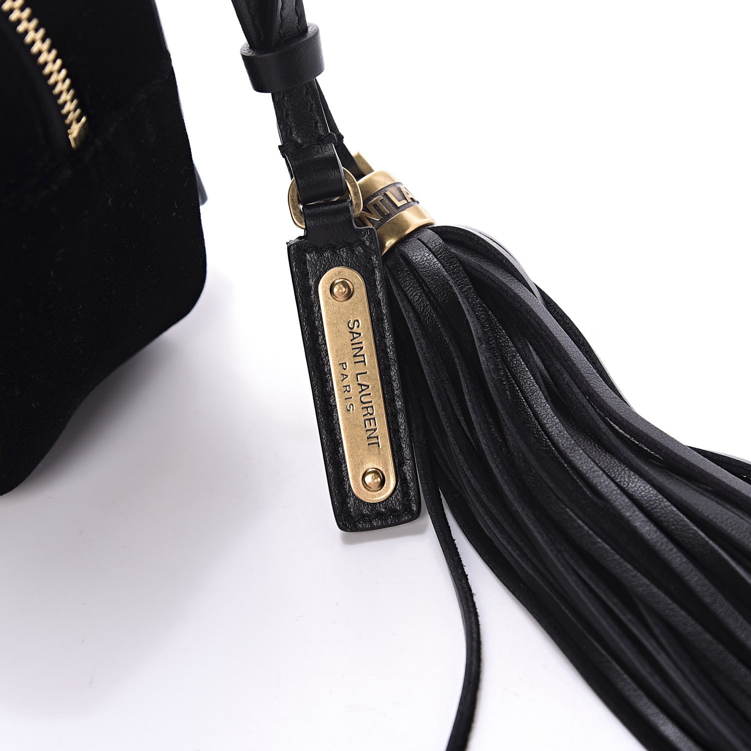 Saint Laurent Velour Matelasse Monogram Lou Belt Bag Black 9 of 9