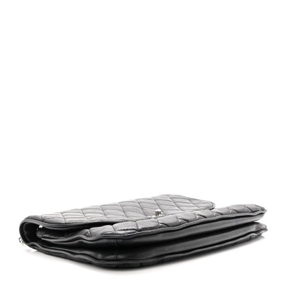 Chanel Lambskin Quilted Large Pagode Piping Flap Black 4 of 11