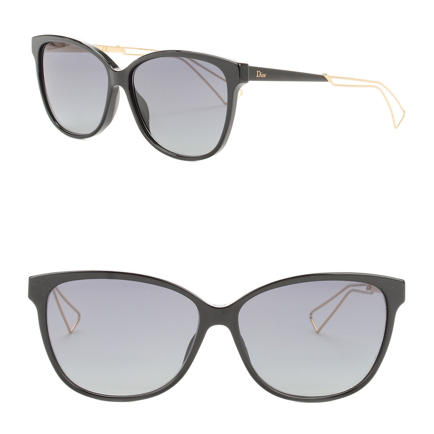 Christian Dior Confident 2 Sunglasses Black Rose Gold 1 of 8