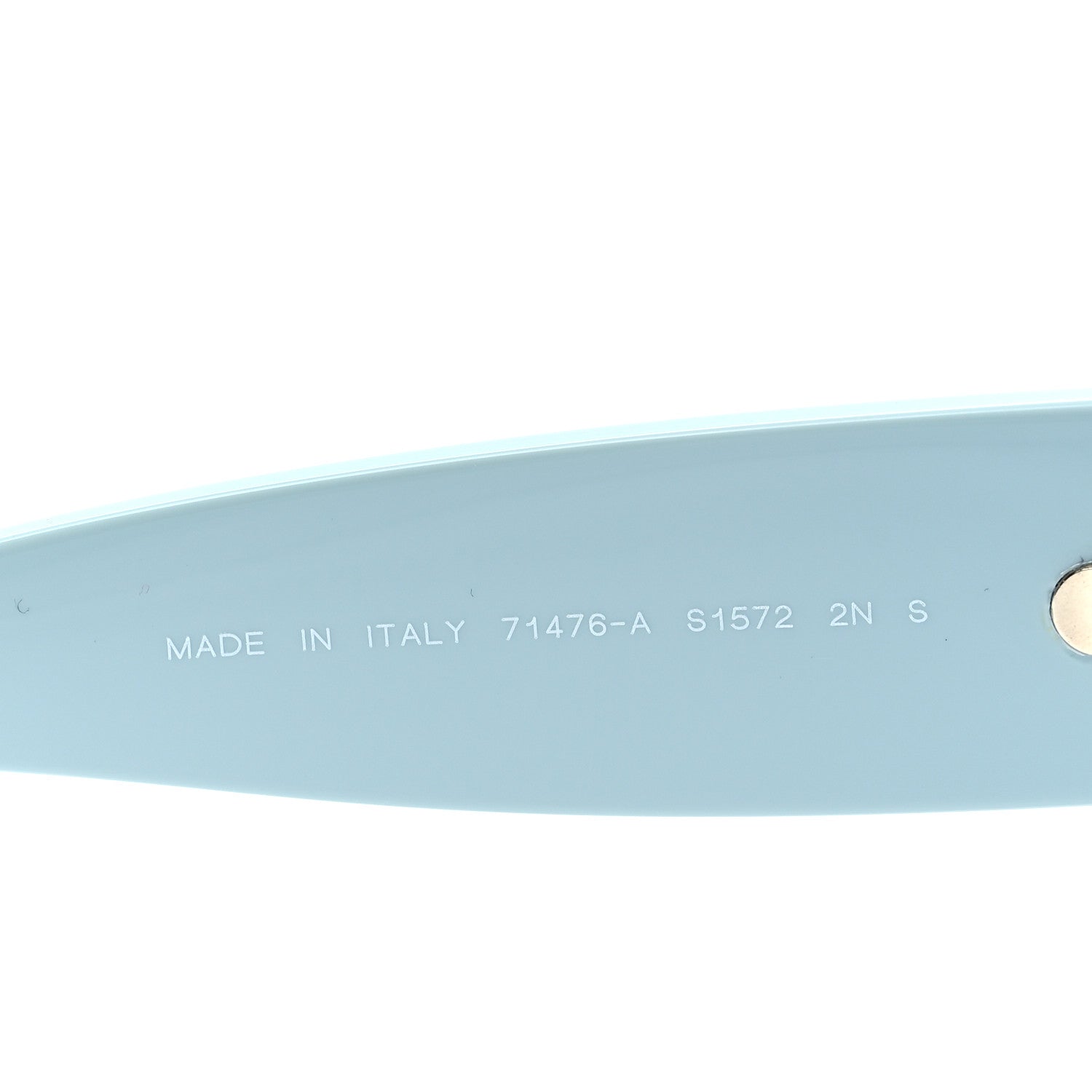 Chanel Acetate Mirror Shield Sunglasses 71476A Light Blue 6 of 7