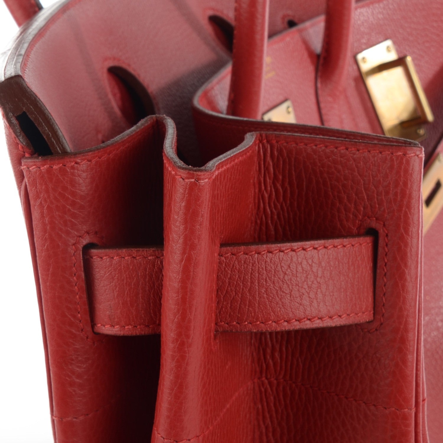 Hermes Ardennes HAC Travel Birkin 50 Rouge 7 of 15