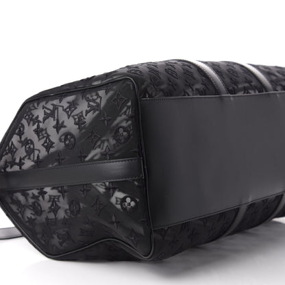 Louis Vuitton Monogram See Through Keepall Bandouliere 50 Black 10 of 11