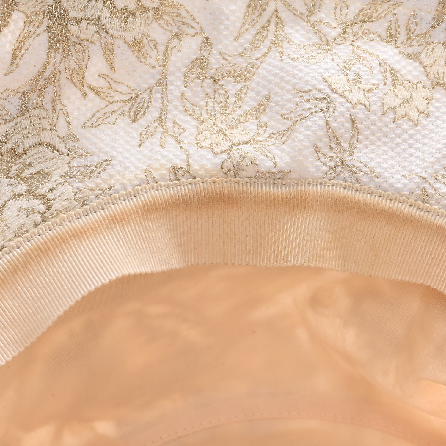 Christian Dior Cotton D-Bobby Small Brim Bucket Hat 59 White Gold 9 of 9