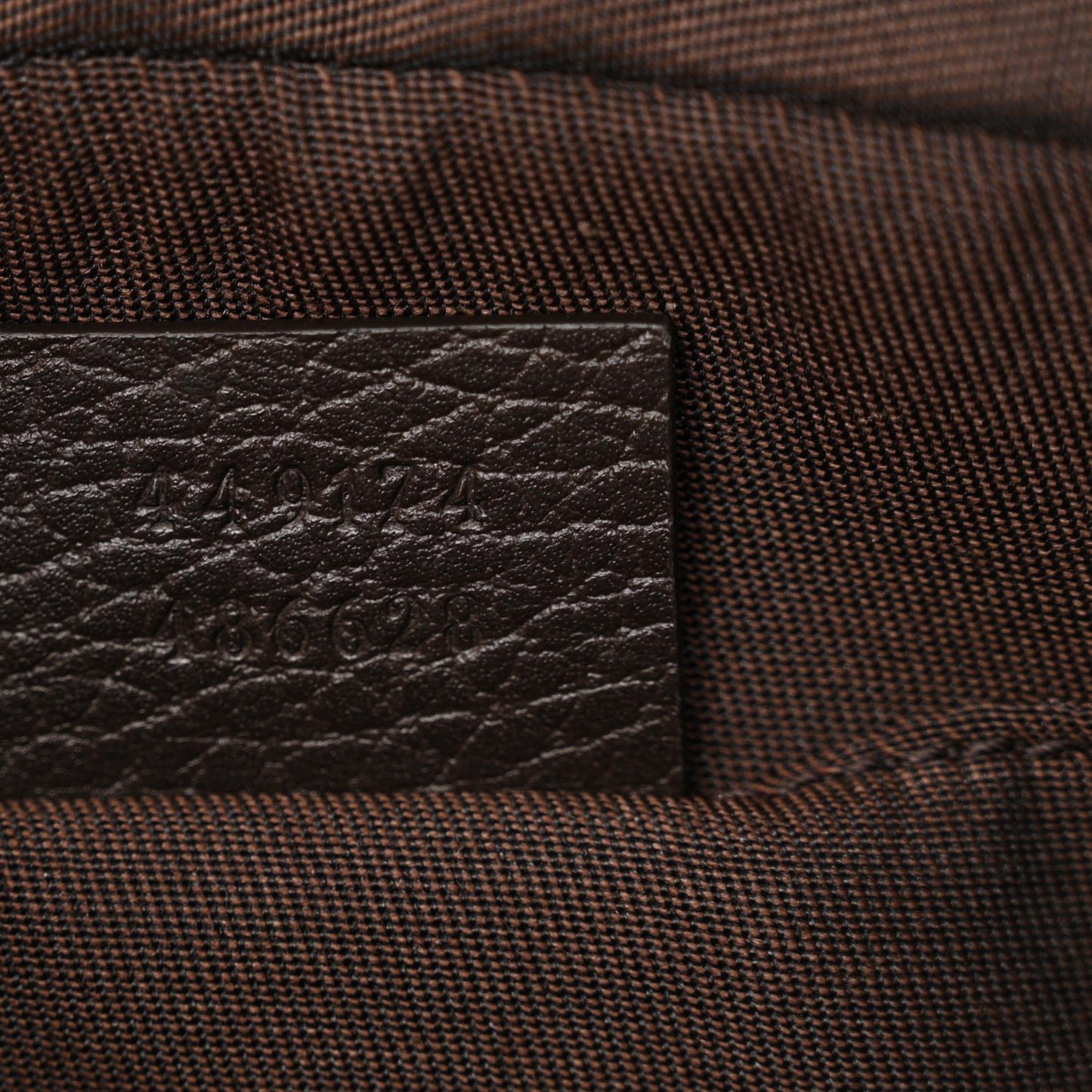 Monogram Dollar Calfskin Belt Bag Beige Ebony Testa di Moro Marrone Scuro