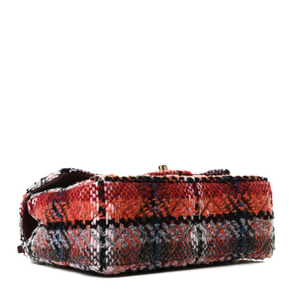 Chanel Tweed Quilted Mini Rectangular Flap Red Multicolor 4 of 18
