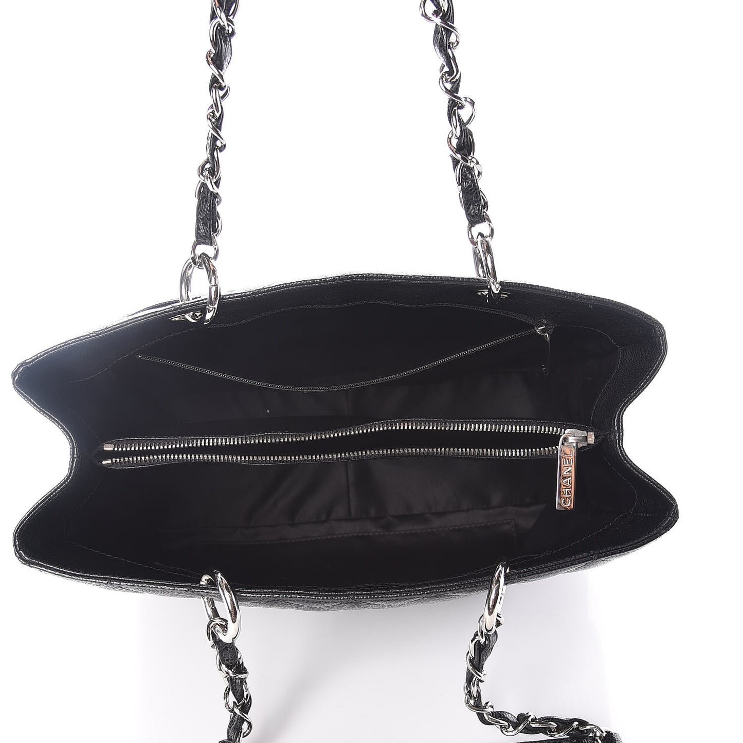 Caviar Quilted Grand Shopping Tote GST Black