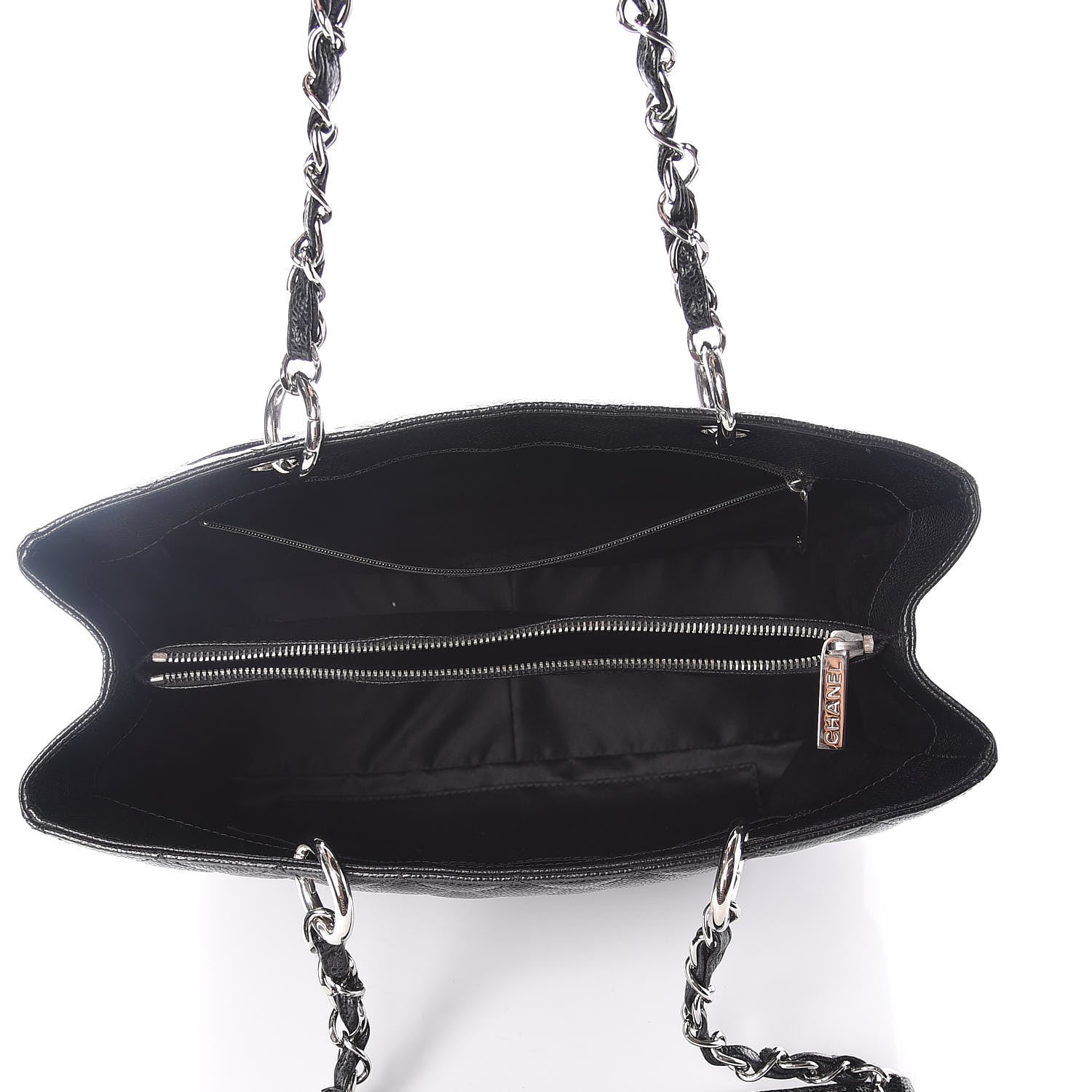Chanel Caviar Quilted Grand Shopping Tote GST Black 5 of 10