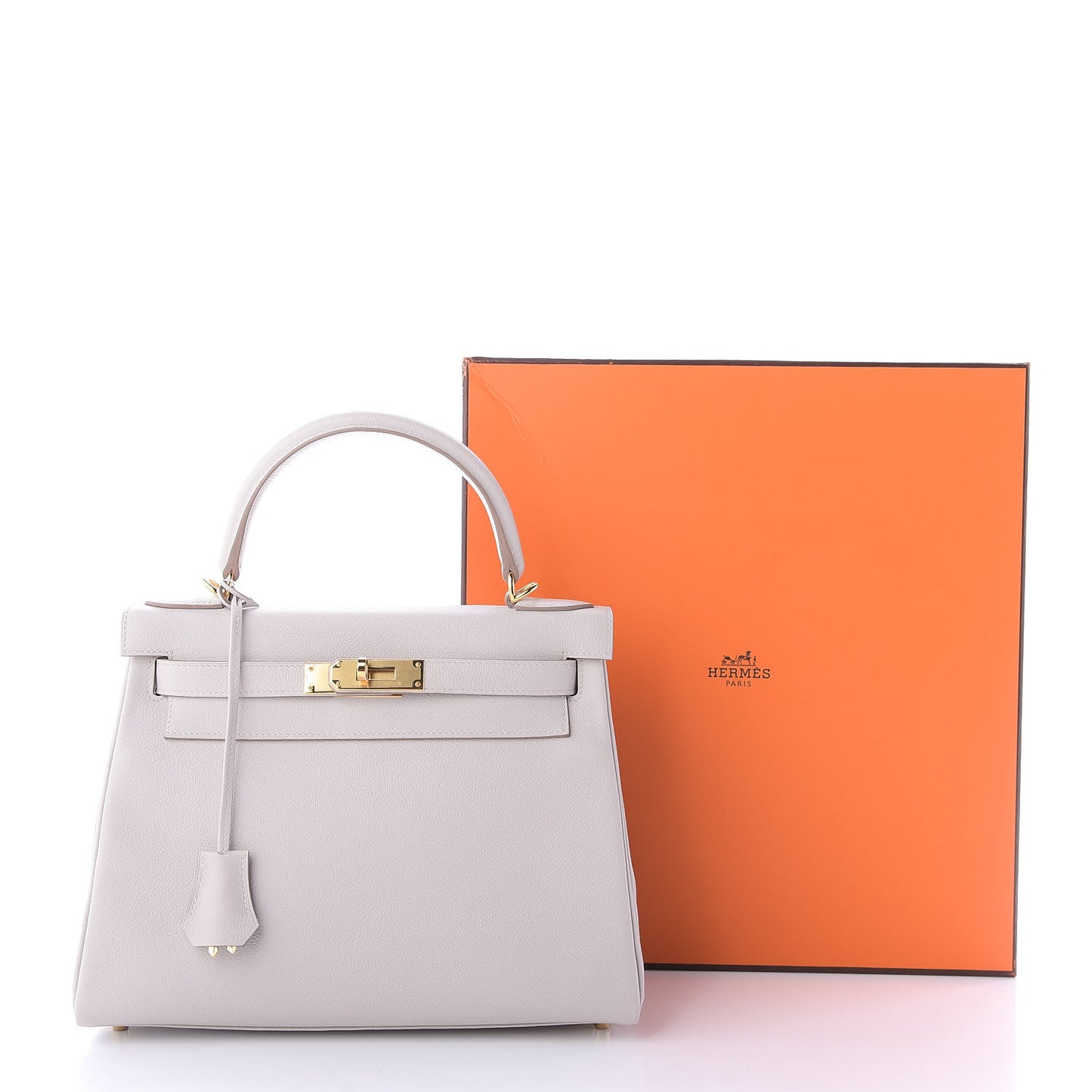 Evercolor Kelly Retourne 28 Gris Perle