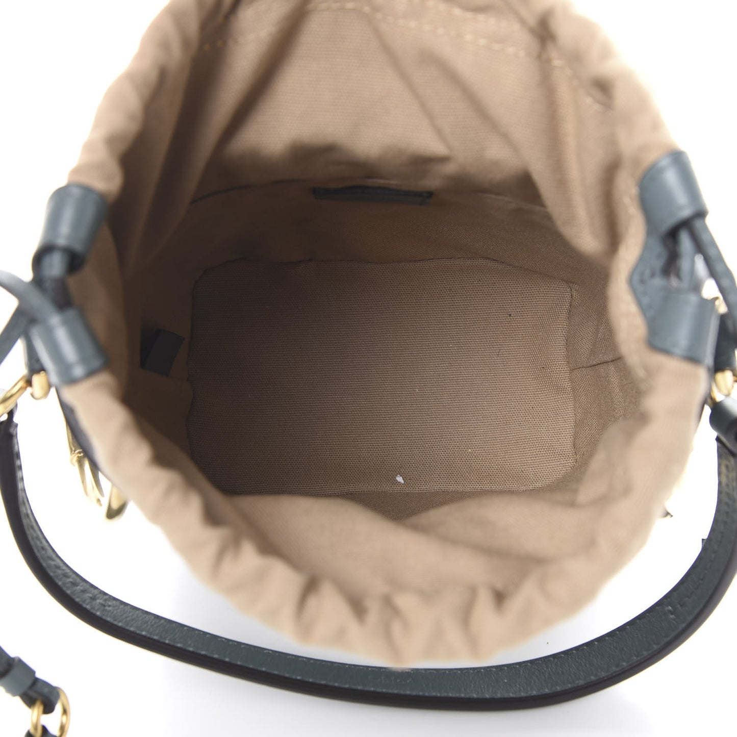 Smooth Calfskin Little Horses Embroidered Mini Roy Bucket Bag Cloudy Blue