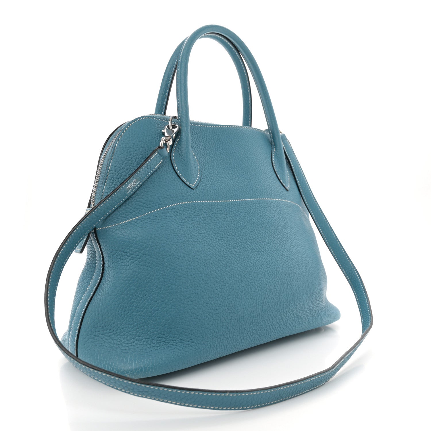 Hermes Taurillon Clemence Bolide 31 Blue Jean 2 of 13