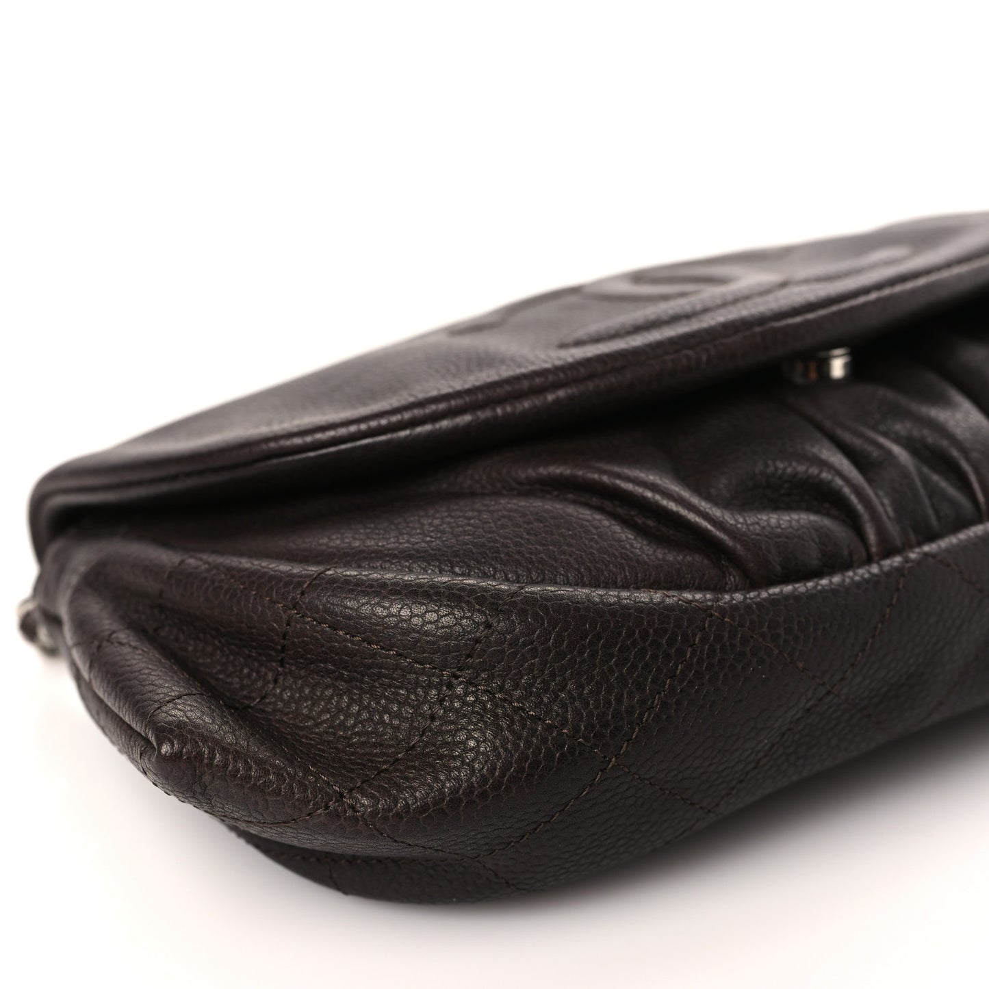 Caviar Half Moon Wallet On Chain WOC Brown