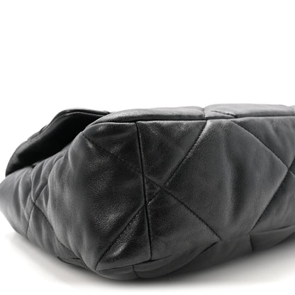 Chanel Goatskin Quilted Large Chanel 19 Flap Black 9 of 10