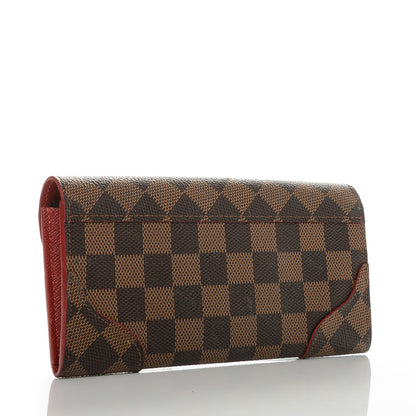 Louis Vuitton Damier Ebene Caissa Wallet Cherry 3 of 8