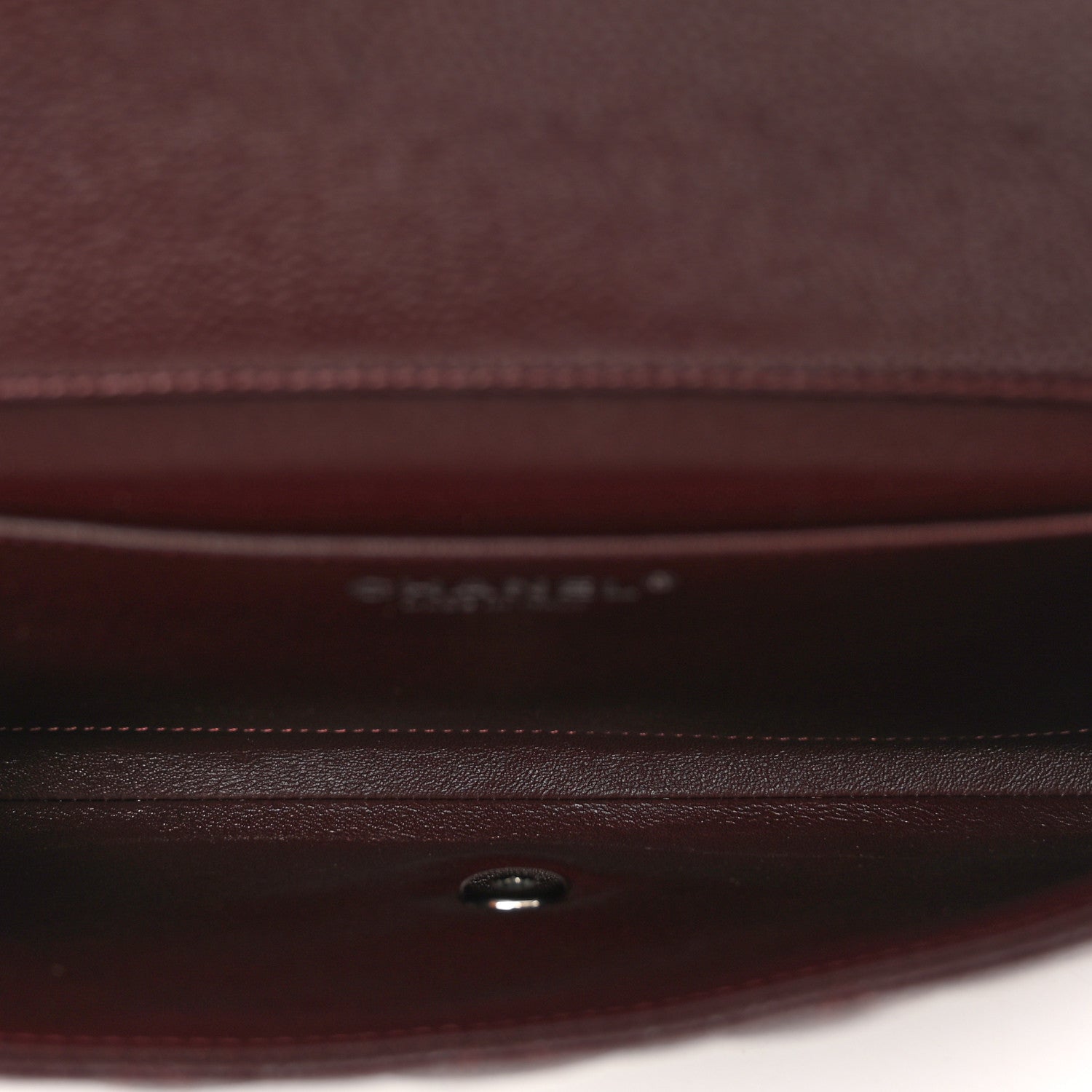 Chanel Caviar Quilted Clutch With Chain Flap Burgundy Burgundy 5 of 10