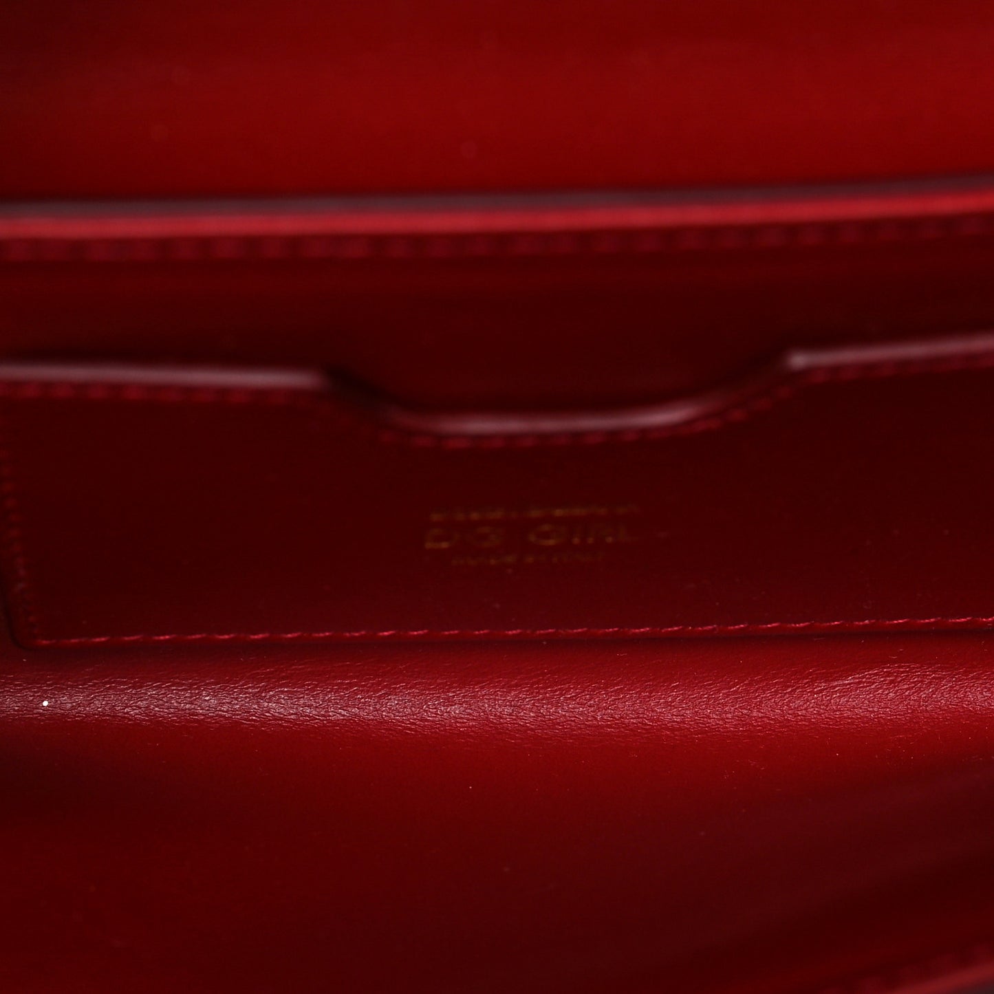 DOLCE & GABBANA Calfskin DG Girls Phone Shoulder Bag Red
