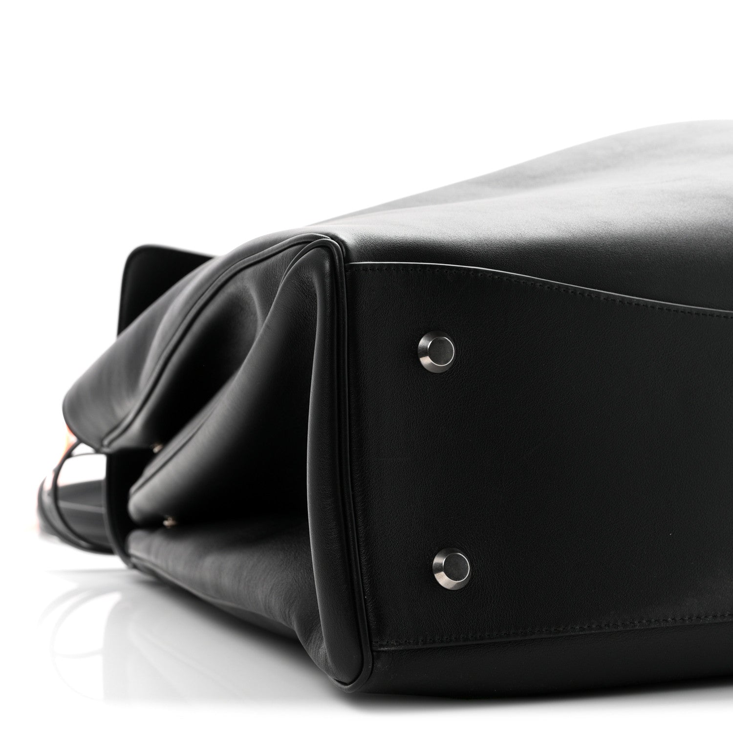 Balenciaga Smooth Calfskin Rodeo XL Top Handle Handbag Black 8 of 9