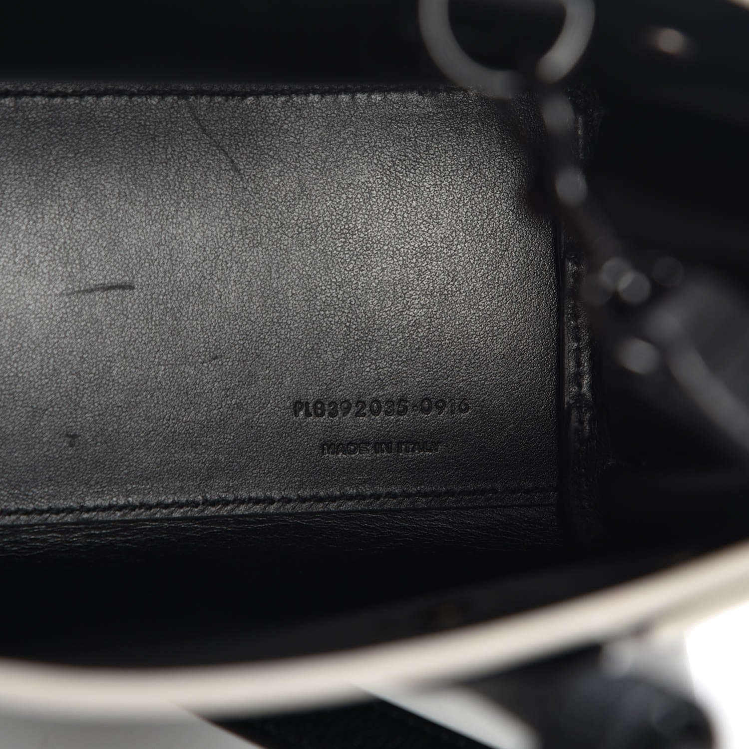 Saint Laurent Grained Calfskin Nano Sac De Jour Black White 7 of 8