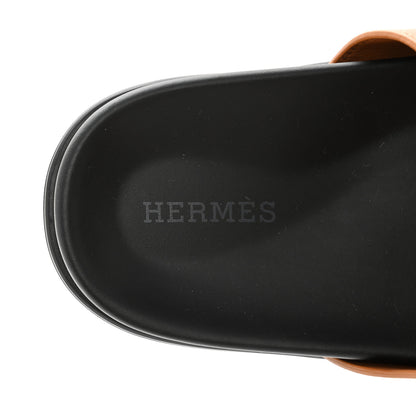 Hermes Calfskin Womens Chypre Sandals 36 Naturel 7 of 9