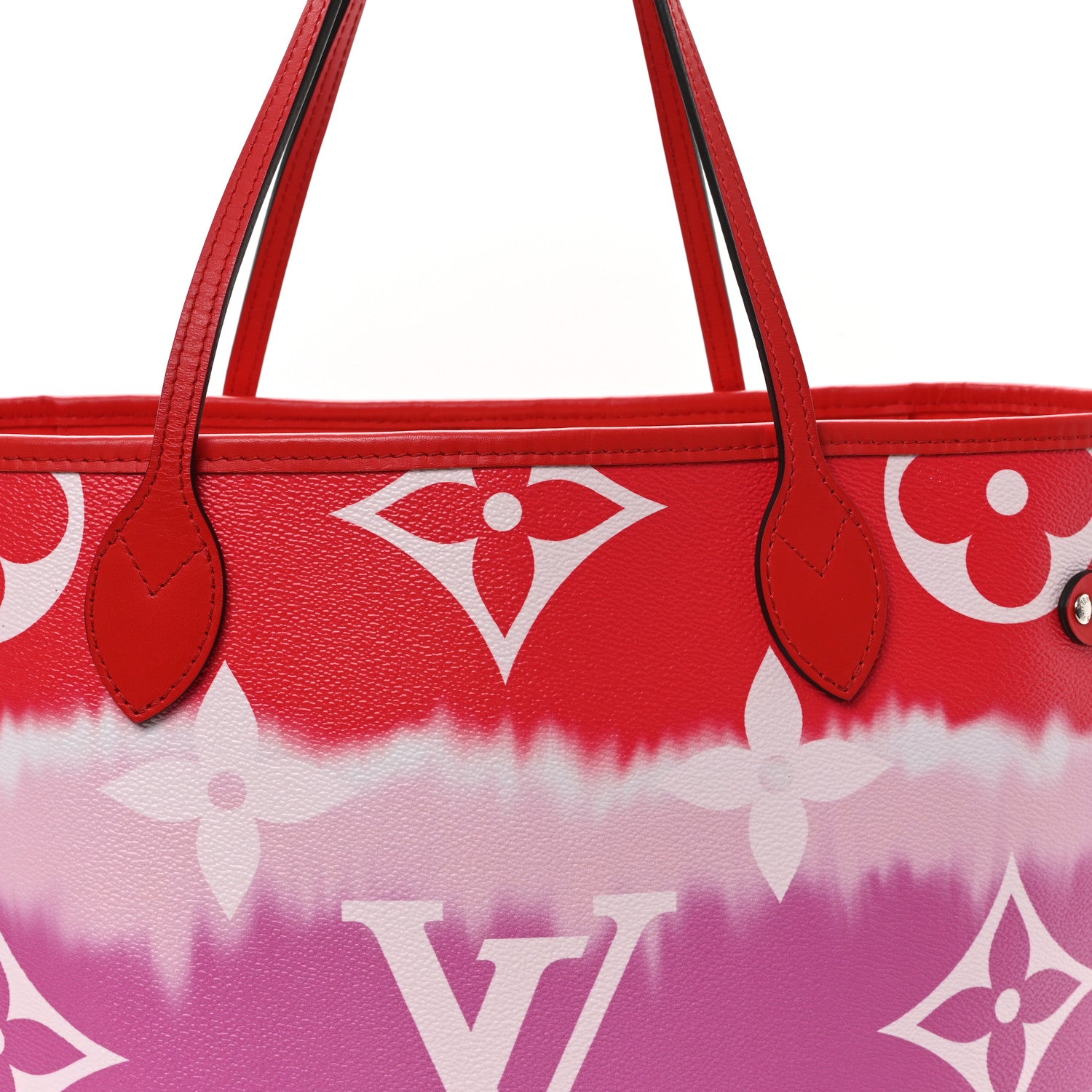 Louis Vuitton Monogram Escale Neverfull MM Rouge 8 of 12