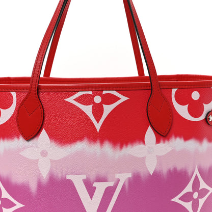 Louis Vuitton Monogram Escale Neverfull MM Rouge 8 of 12