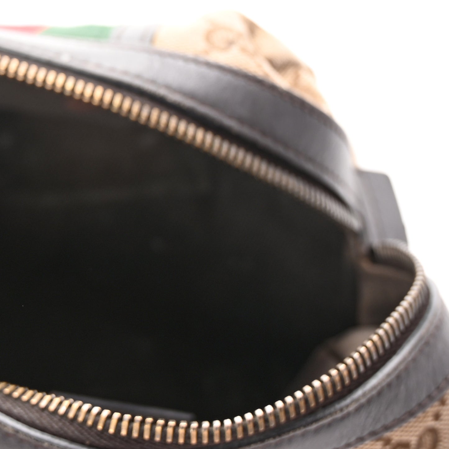 Monogram Web Small Cosmetic Case Dark Brown