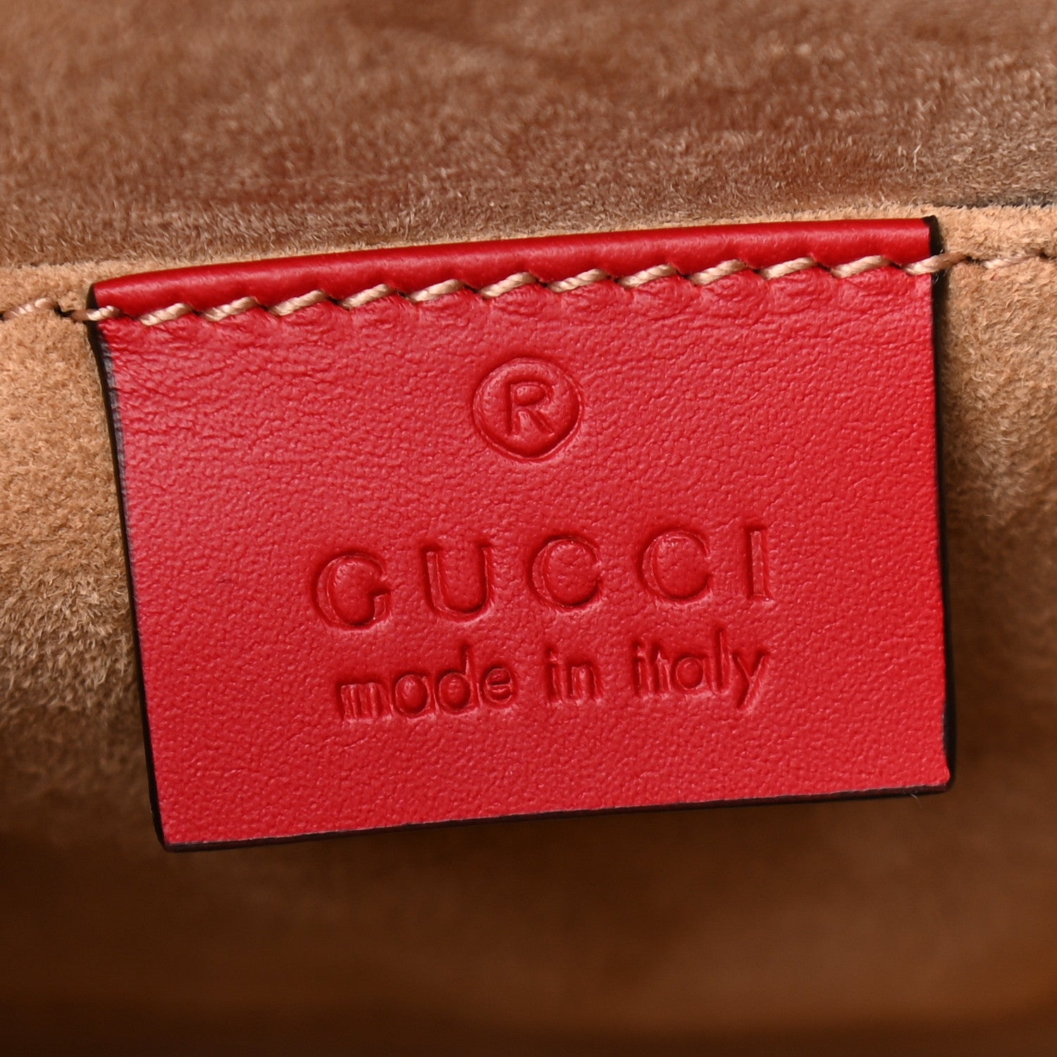 Gucci Calfskin Mini Sylvie Top Handle Bag Hibiscus Red 8 of 9