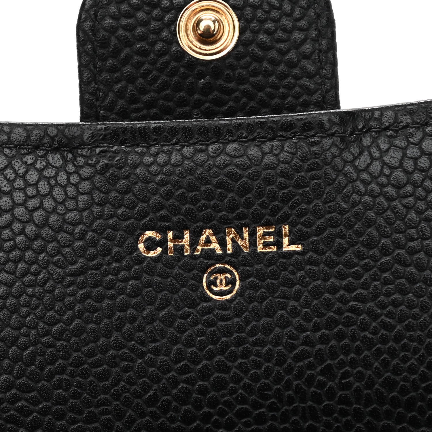 Chanel Caviar Quilted Large Gusset Flap Wallet Black 6 of 9