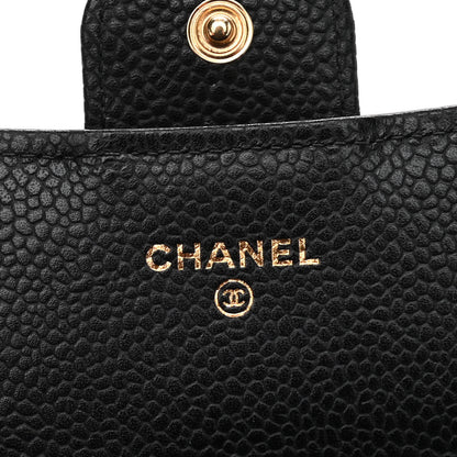 Chanel Caviar Quilted Large Gusset Flap Wallet Black 6 of 9