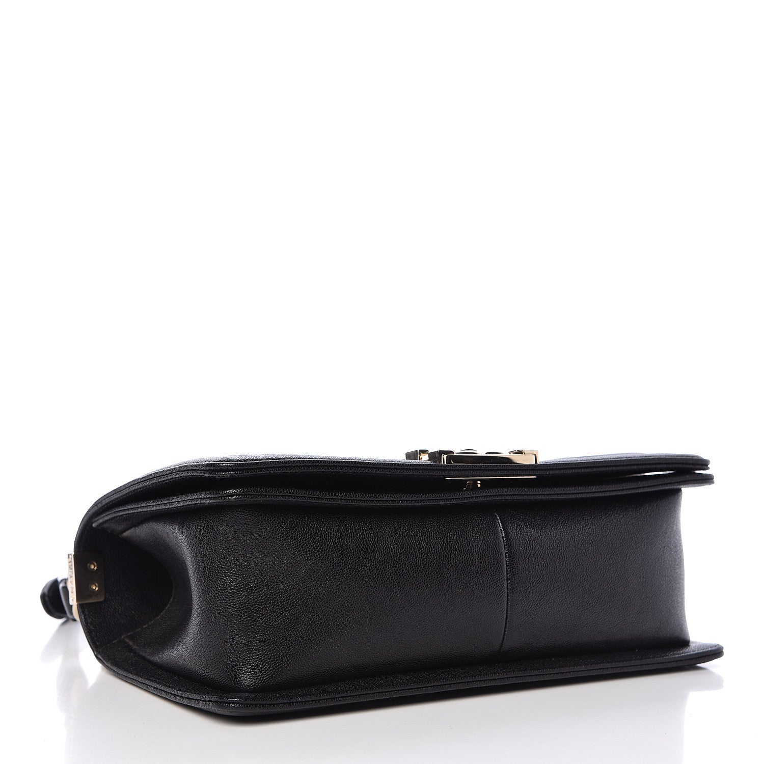 Chanel Caviar Chevron Quilted Medium Boy Flap Black 4 of 10