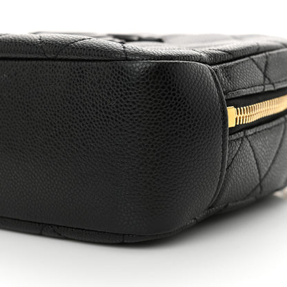 Chanel Caviar Quilted CC Vanity Case Black 10 of 12