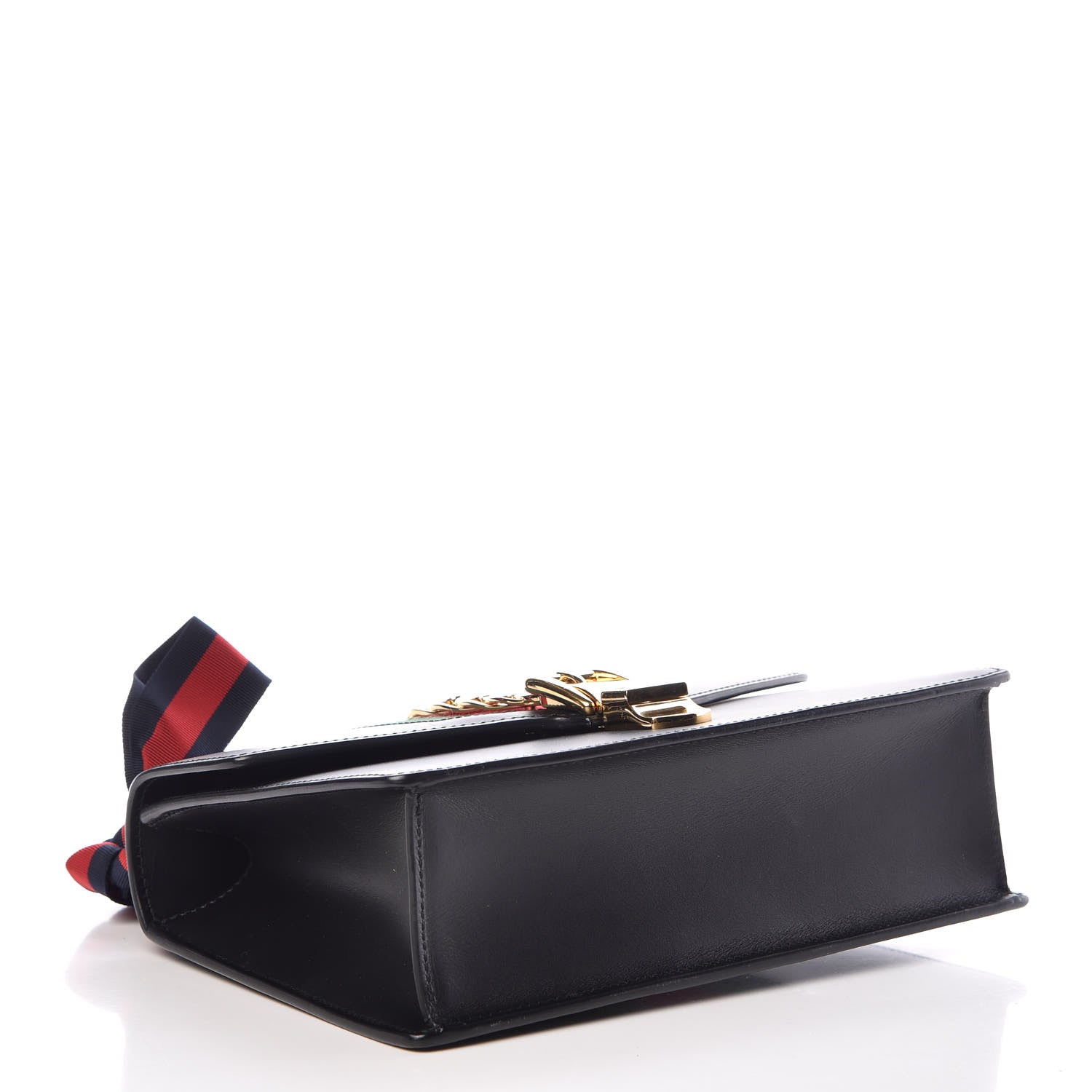 Gucci Calfskin Small Sylvie Shoulder Bag Black 4 of 9