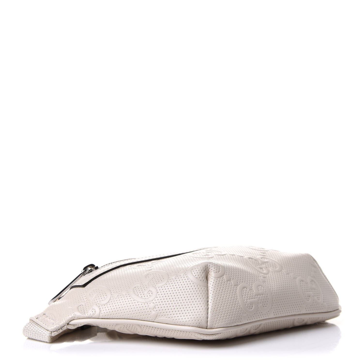 Gucci Calfskin GG Tennis Embossed Belt Bag Mystic White 5 of 11