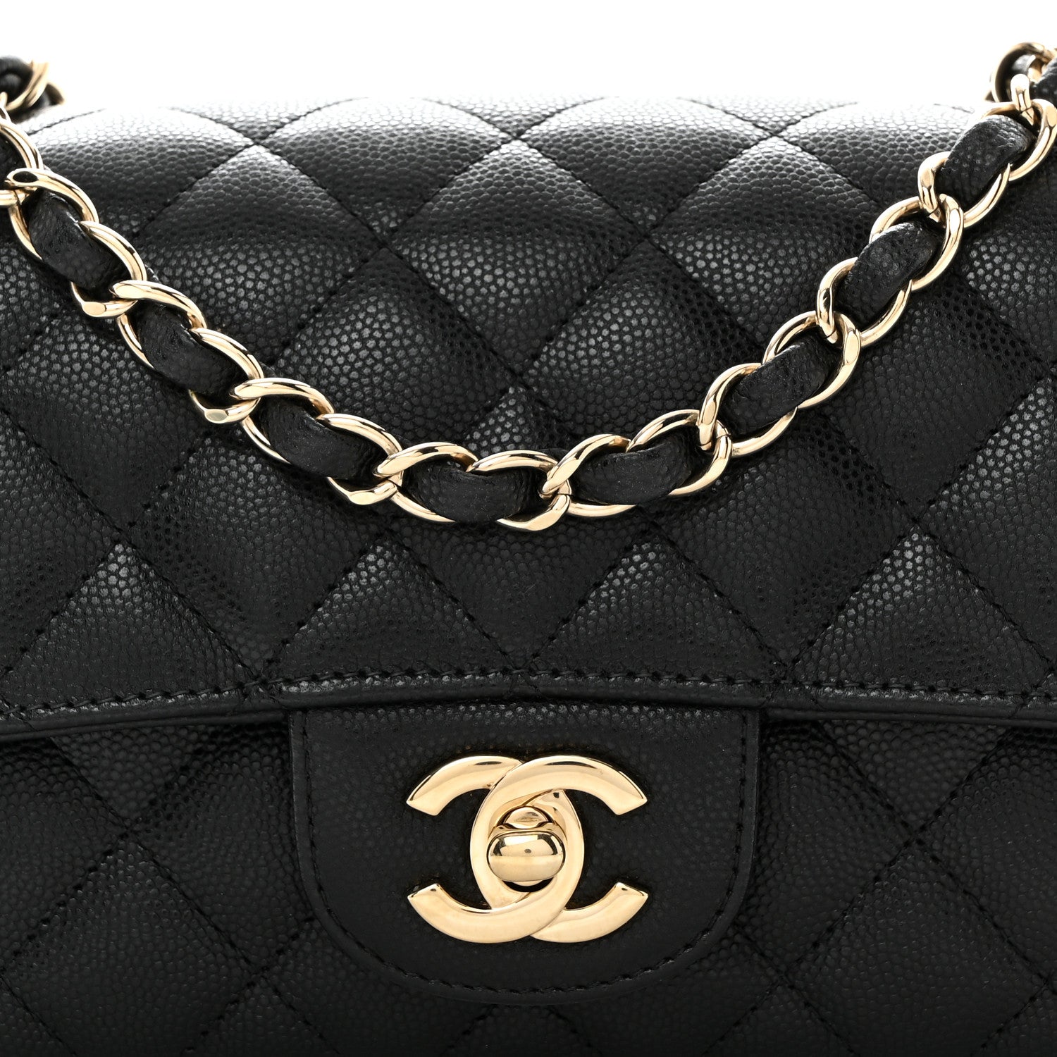 Chanel Caviar Quilted Mini Rectangular Flap Black 8 of 10