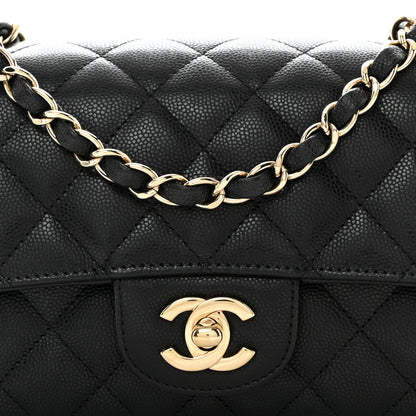 Chanel Caviar Quilted Mini Rectangular Flap Black 8 of 10