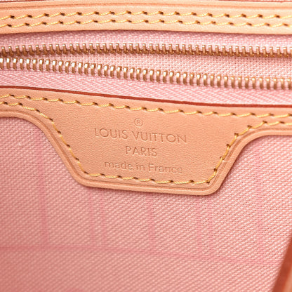 Louis Vuitton Damier Azur Neo Neverfull MM Rose Ballerine 7 of 10