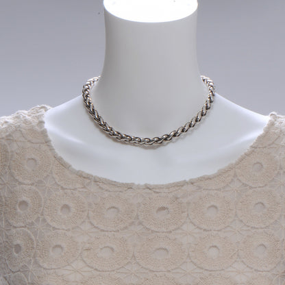 David Yurman 14K Gold Sterling Silver Wheat Chain Necklace 2 of 6