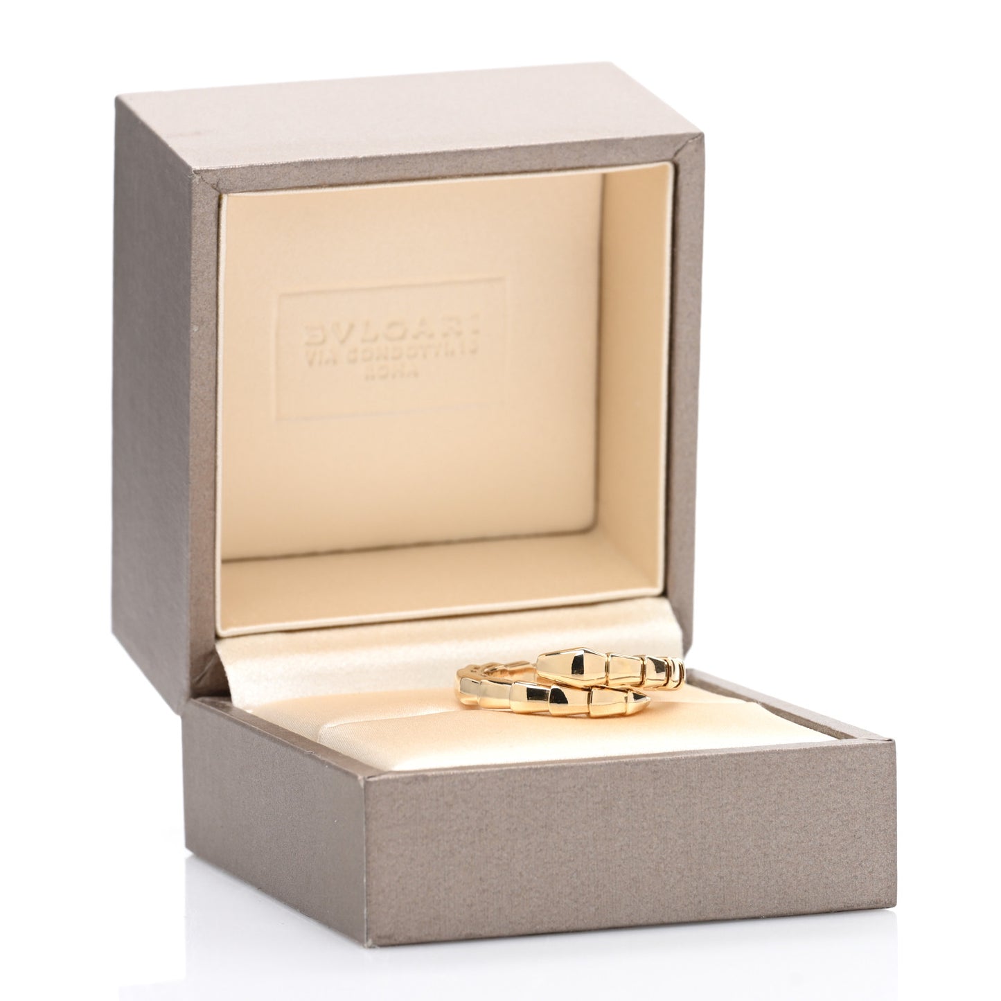 18K Yellow Gold Serpenti Viper Ring XL