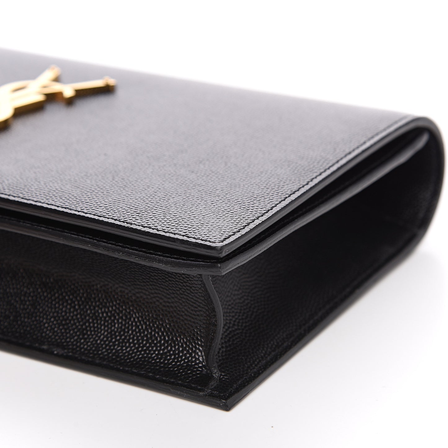 Grain De Poudre Classic Monogram Kate Clutch Black