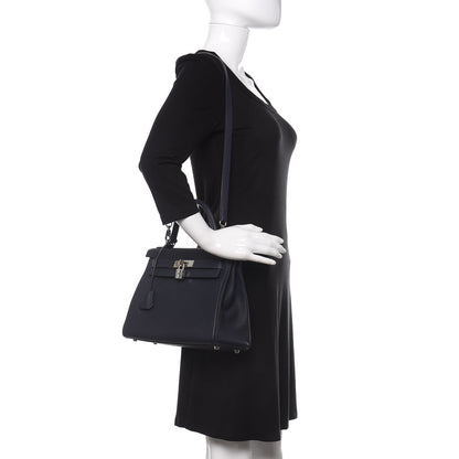 Hermes Togo Kelly Retourne 28 Bleu Nuit 2 of 10