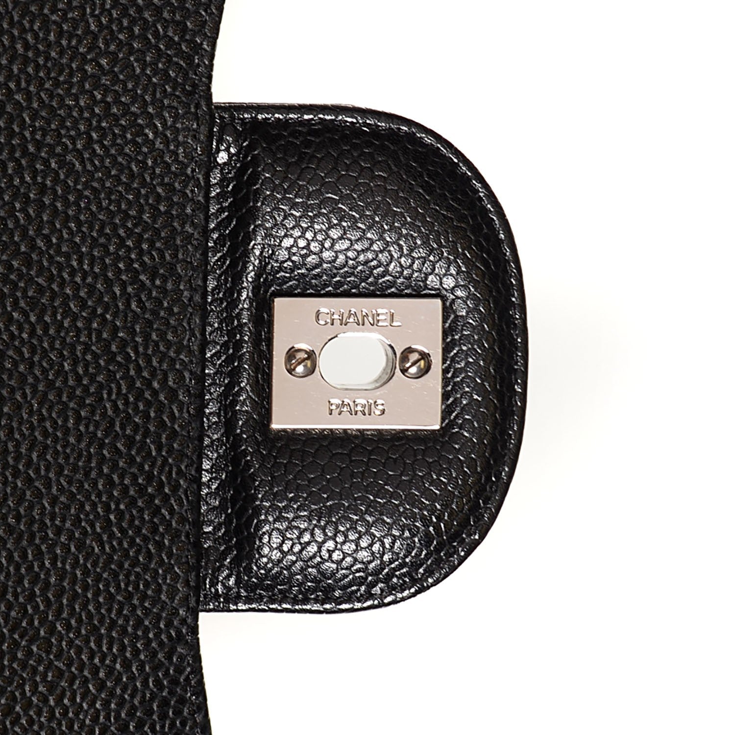 Chanel Caviar Quilted Jumbo Single Flap Black 7 of 8