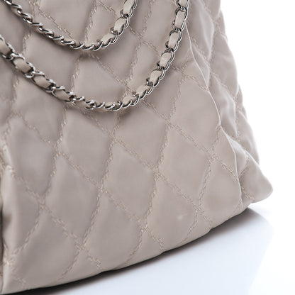 Chanel Calfskin Double Stitch Large Hamptons Shopping Tote Beige 14 of 14