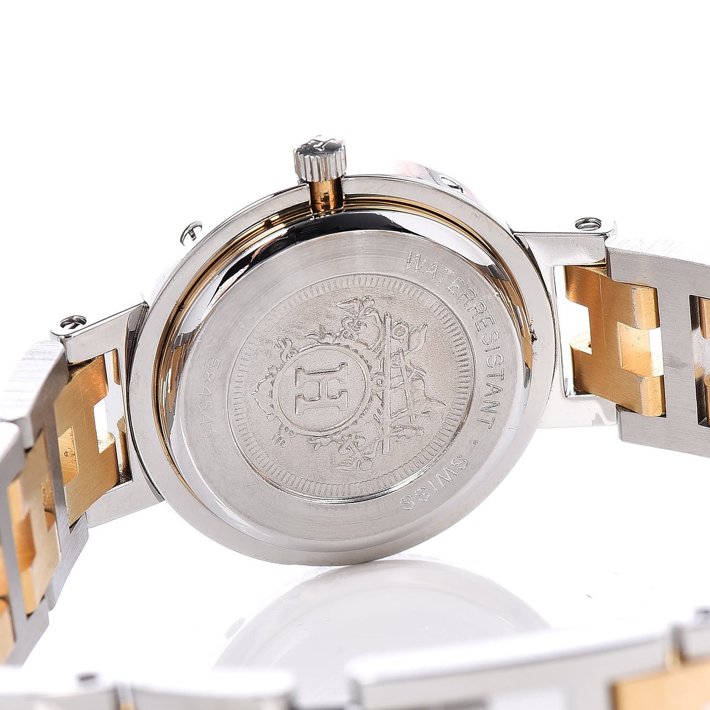 Stainless Steel 24mm Clipper Quartz Watch Gold