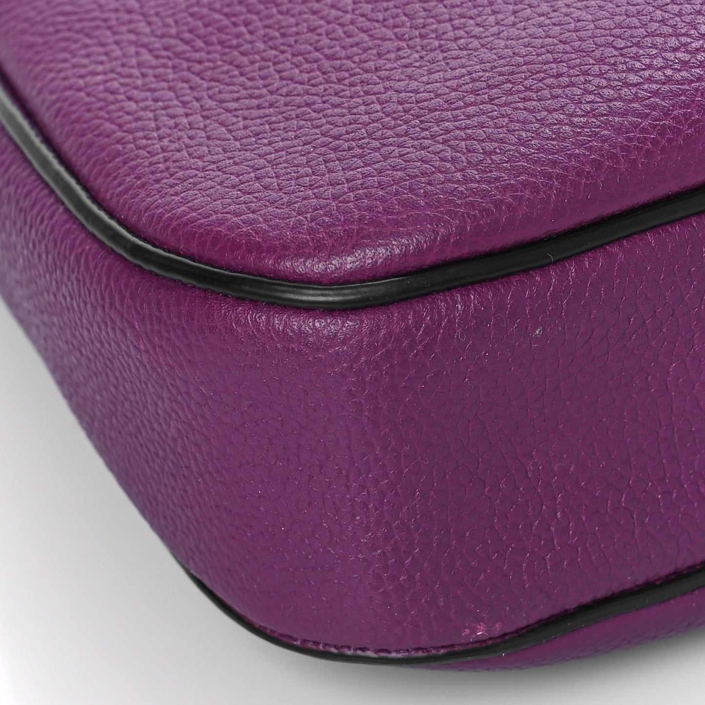 Calfskin Interlock Hobo Messenger Purple