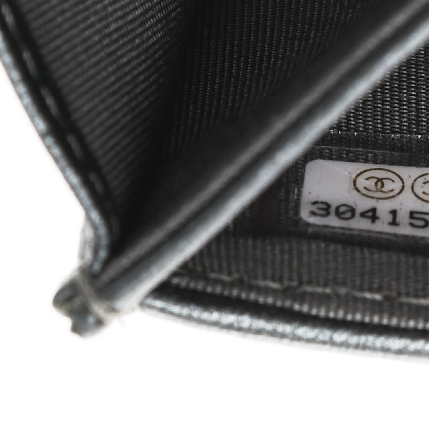 Chanel Caviar Quilted Vintage Mademoiselle Flap Card Holder Black 8 of 8