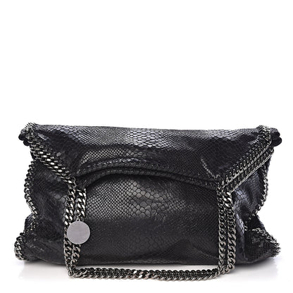 Stella McCartney Snakeskin Effect Big Falabella Tote Black 1 of 11